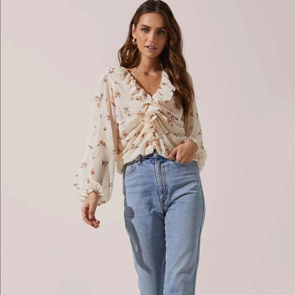 Astr The Label Ruffle Neck Blouse - Picture 3 of 7